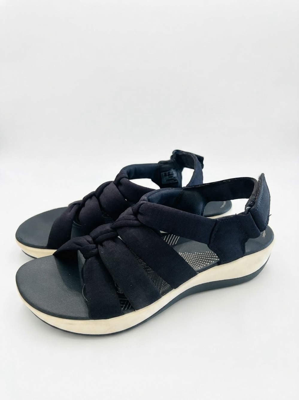 Cloudsteppers by Clarks Arla Fern Sandals - EVA Sole 8.5 Navy